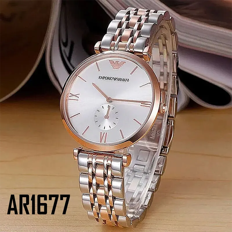 Emporio Armani Two-tone Couple Watch- AR1677/AR1926